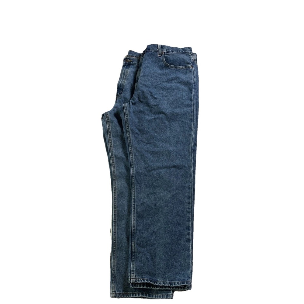 Faded Glory Classic Fit Blue Denim Jeans Mens 38x29 100% Cotton Lot of 2 - Picture 5 of 13
